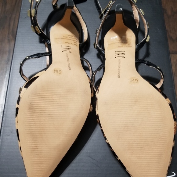 I.N.C Carma Leopard Kitten Heels Size 6 - Picture 5 of 7